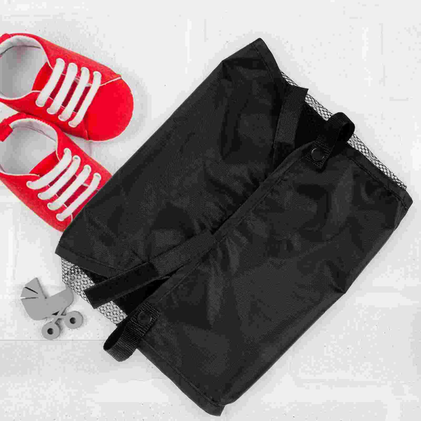 Black Oxford Cloth Umbrella Stroller Storage Bag Baby Stroller Bottom Basket ganizer Accessories For Babies Storage