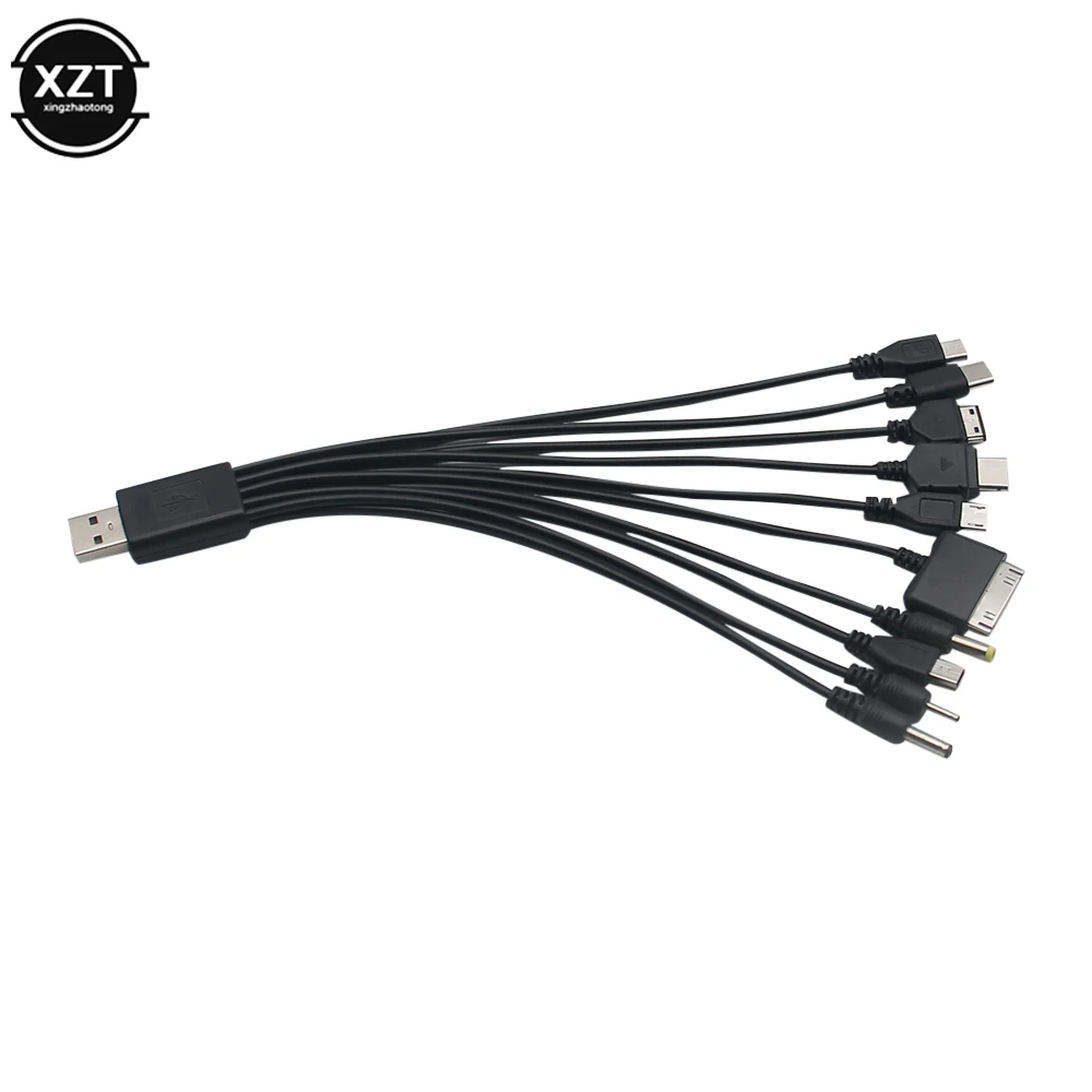 Universal Mobile Phone Charger Adapter Plug 10 In 1 Usb Data Cable Charging Cable Suitable for Xiaomi Huawei Samsung, charging cable, usb charging cable