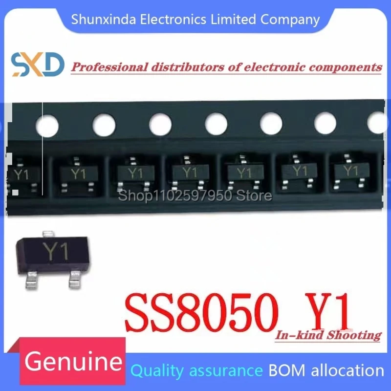 Transistors Kit bjt transistor transistors kit 100PCS/lot S8050 S8550 SS8050 SS8550 SOT23 J3Y 2TY Y1 Y2 SMD Transistor SOT-23