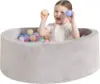 Memory Foam Ball Pit for Children Coral Fleece Toddler Soft Round Ball Pool Comfort Safety Baby Ball Pit NOTinclude Balls 1