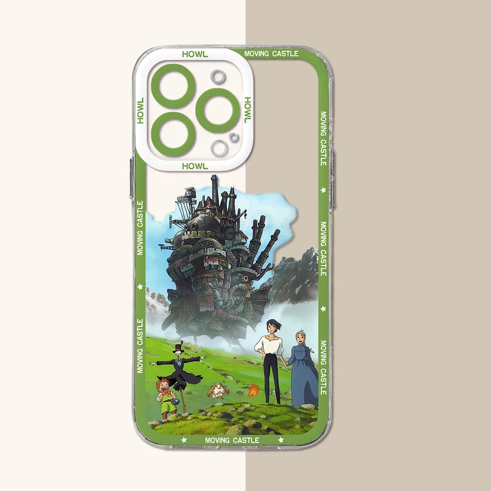 Clear Soft TPU Motion Phone Case with Howl's Design