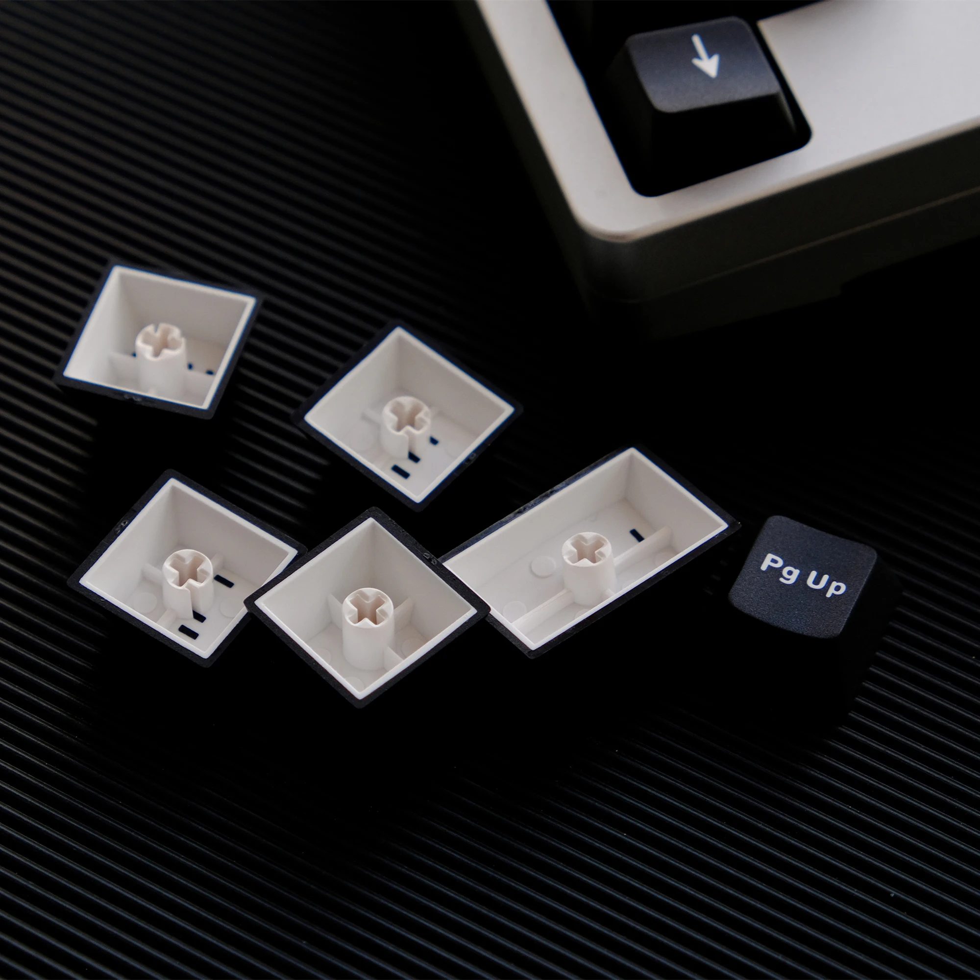 GMK BOW/WOB 키 캡 이중 샷 114 키 PBT 체리 프로필 앨리스 레이아웃 기계식 키보드 용 흰색 검정색 키 캡 7u 키