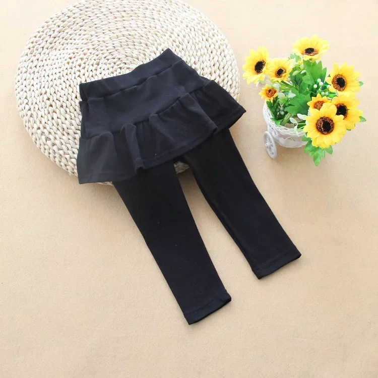 Autumn and Winter Girls Leggings Baby Kids Cotton Skirt Trousers Children Matching Clothes Ruffle Pants