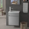 Small Bathroom Vanity Wall Mounted,Small Bathroom Vanity with Ceramic Sink,Bathroom Vanity and Sink Combo 1