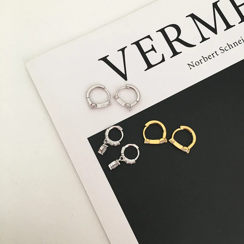 925 Sterling Silver Earrings Exquisite Petite Simple Unique Style Elegant Fashionable Light Luxurious Ear Accessories for Women - 3