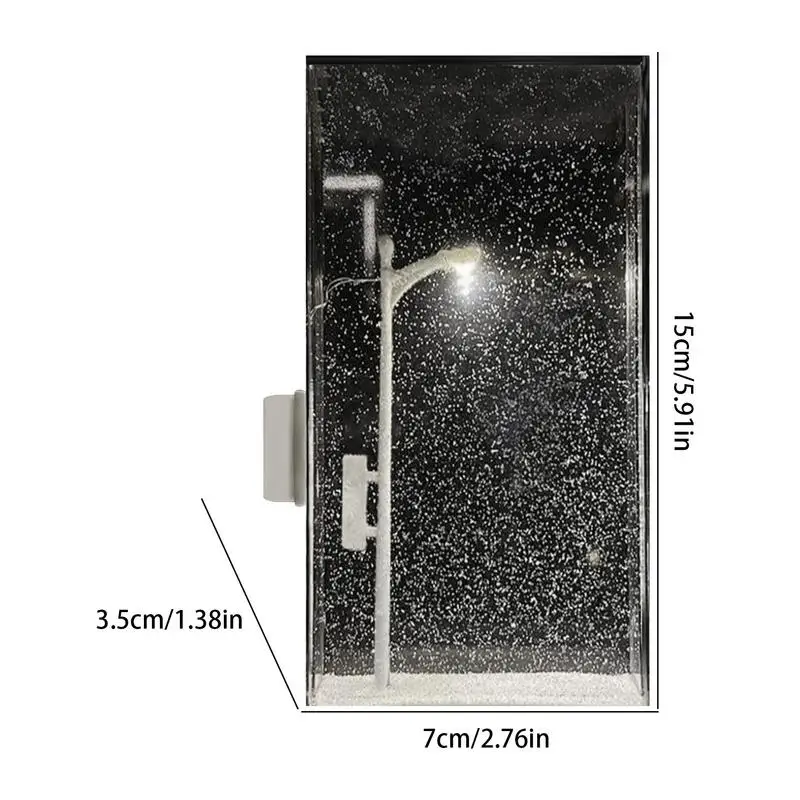 Snowy Night Street Lamps Handmade Snow Night Light Material Kit Street Lamps Light-Up Kit Christmas Lights Christmas
