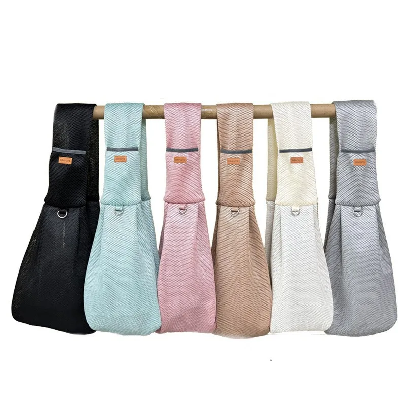 Mesh Polyester Breathable Dog Bag Pet Crossbody Shoulder Bag Outdoor Travel Portable Cat Puppy Sling Tote Carrying Supplies pet carrier bag pet carrying bag pet backpack pet supplies pet accessories