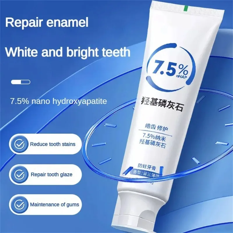 7.5% Hydroxyapatite Toothpaste Remove Yellow Tooth Stains For Sensitive Teeth Care Oral Cleaning Care