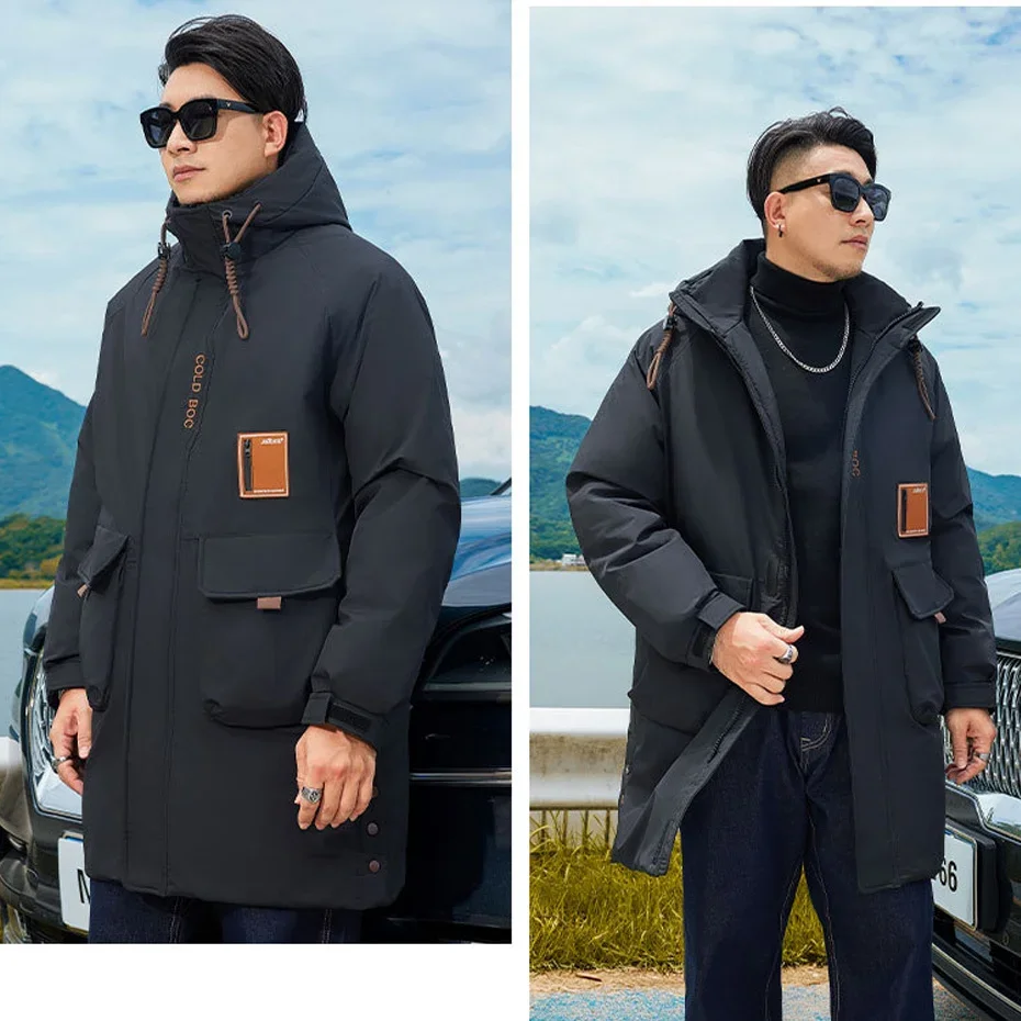 Winter Long Parkas Men 12XL 10XL Plus Size Thick Jacket Waterproof Coat Fashion Casual Cargo Parkas Male Big Size 12XL 6