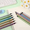6pc black wood fluorescent color pencil writing drawing drawing pencil 6