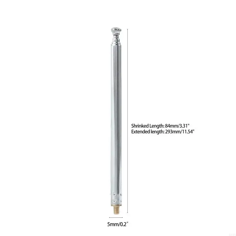 594A Telescopic Aerial Antenna 5 Sections Extendable Antenna Receiver Universal
