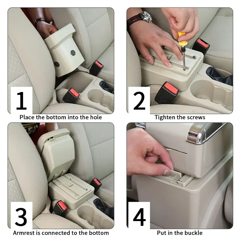 좌석 용 Ibiza armrest box 2017-2025 Ibiza Mk5 중앙 팔걸이 상자 인테리어 특수 자동차 수정 부품 보관함 USB