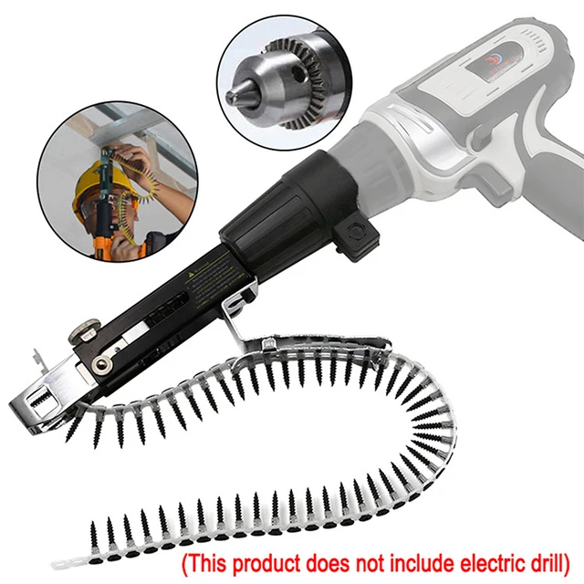 Adattatore Per Avvitatore A Catena - Per Trapano Elettrico, Include Catena E Chiodi - Foto 3