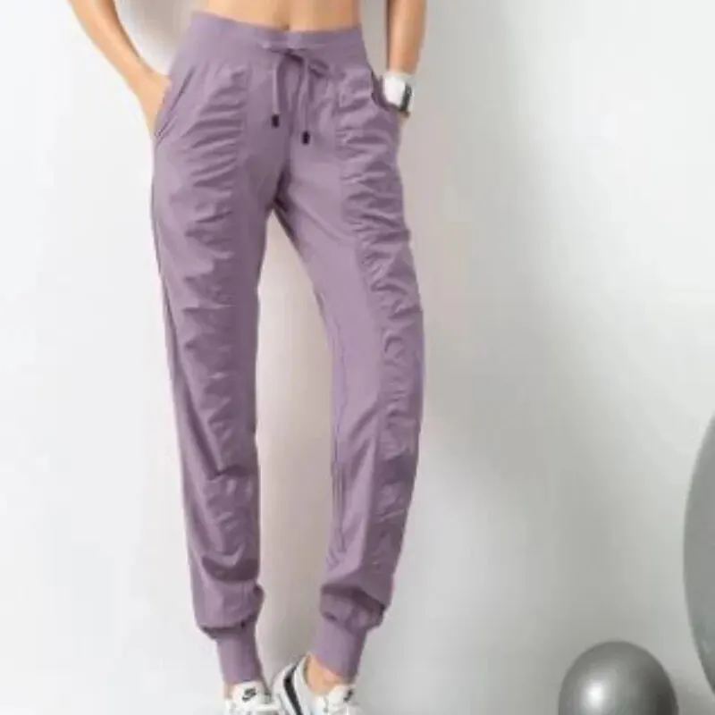Women's Quick-Dry Fabric Athletic Joggers with Pockets