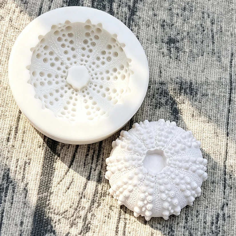 Molde de silicone para assar bolo, concha de ouriço do mar, açúcar, chocolate, cupcake, ferramentas de resina, fondant, ferramentas de decoração de bolo