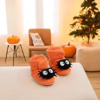 Halloween Pumpkin Baby Booties Slippers Infant Boys Girls Dress Shoes Newborn Crib Shoes Winter Footwear First Walkers Prewalker 3