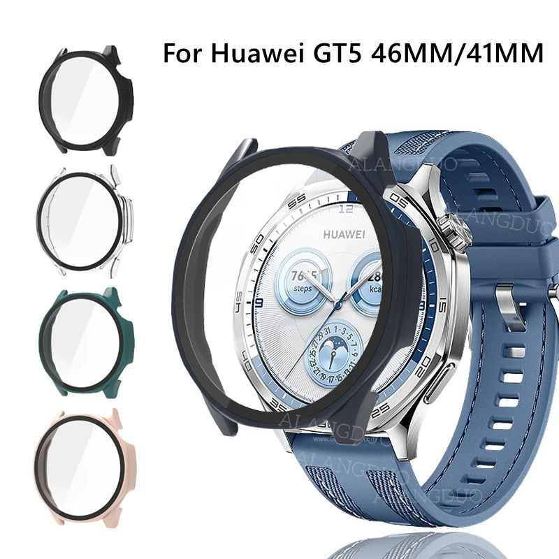 Vidrio funda para Huawei GT5 46mm Pro 41mm protector accesorios