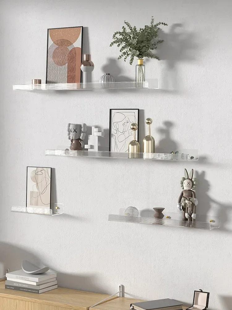 

Wyj Wall-Mounted Hanging Magazine Bookshelf Wall Decorations Display Shelf Storage Display Rack