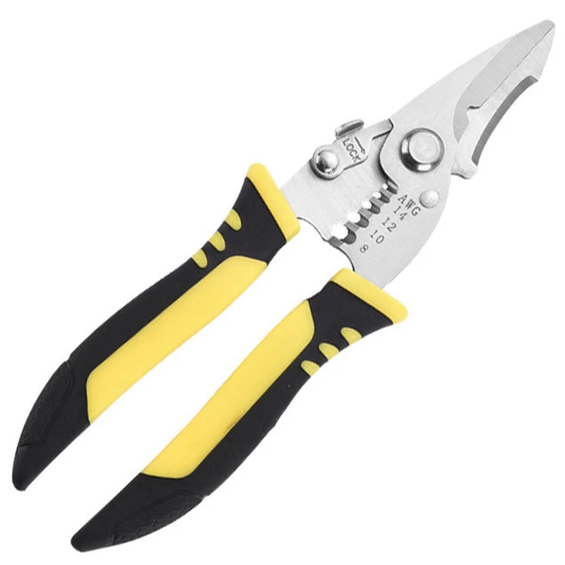 

Кусачки для проводов обжимные плоскогубцы для зачистки проводов ручные инструменты ножницы электрика кусачки для зачистки проводов ручные инструменты