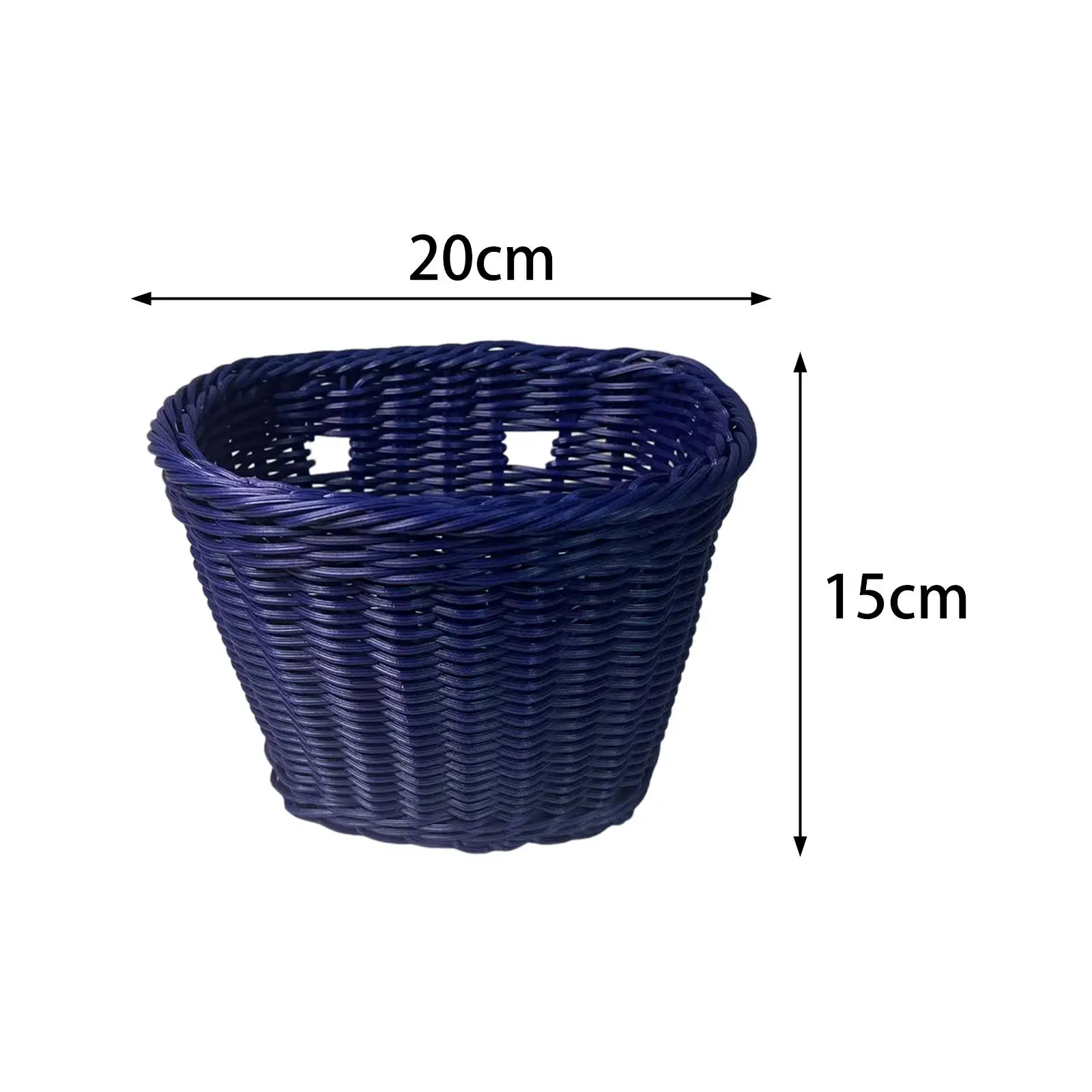 Kids Bike Basket Front Handlebar Bike Decoration Detachable Retro Portable Tricycle Basket Bicycle Front Basket for Shopping