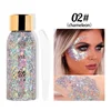 With Smear Spoon Multifunctional Eye Glitter Nail Hair Body Face Glitter Gel Art Flash Loose Sequins Cream Festival Glitter Deco 3