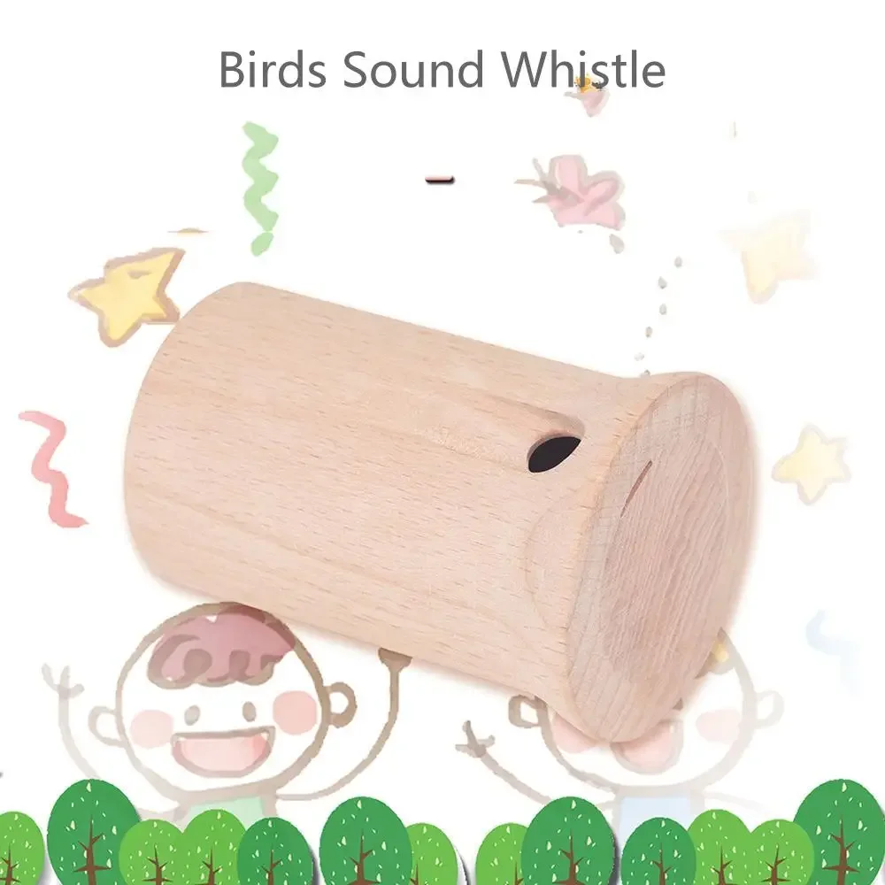 Wooden whistle SLADE Orff musical instruments portable wooden birds sound whistle kids educational toys