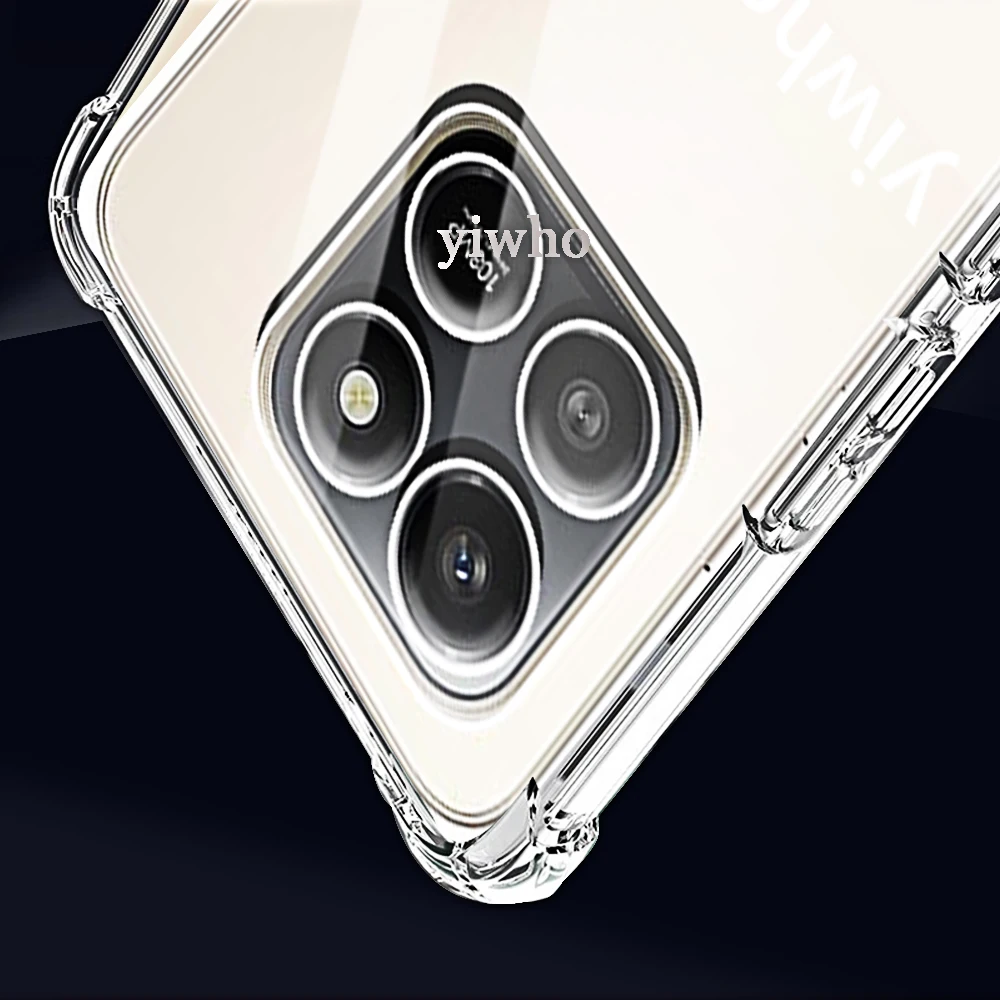 Crystal Clear Soft TPU Phone Case with Lens Protector