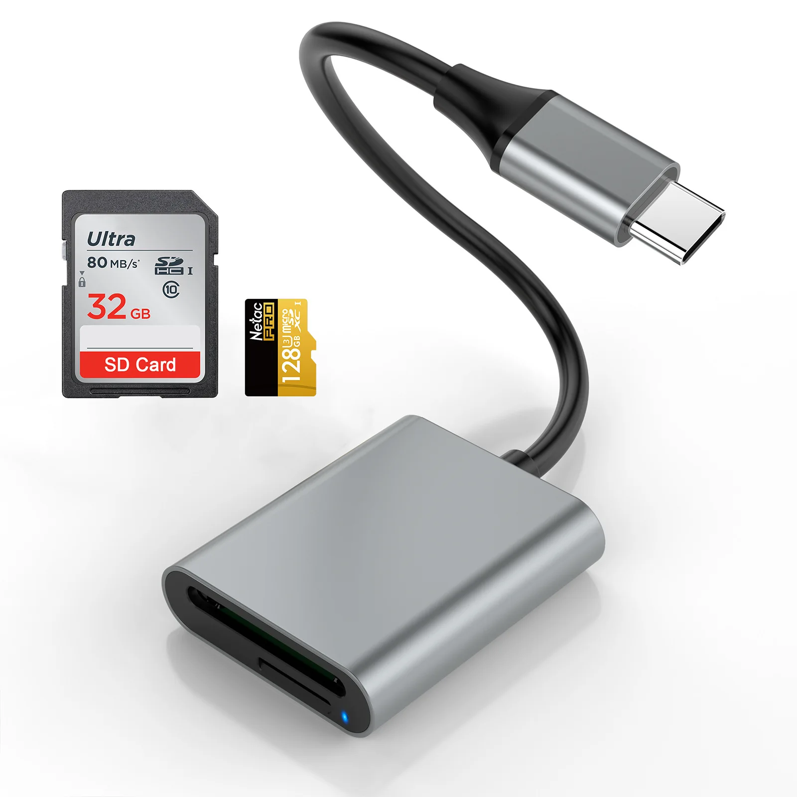 Type-C 어댑터 SD3.0 TF 메모리 카드 리더기 OTG USB3.1 GEN1 노트북 카메라 액세서리용 5Gbps 카드 리더기 MicroSD 카드 어댑터