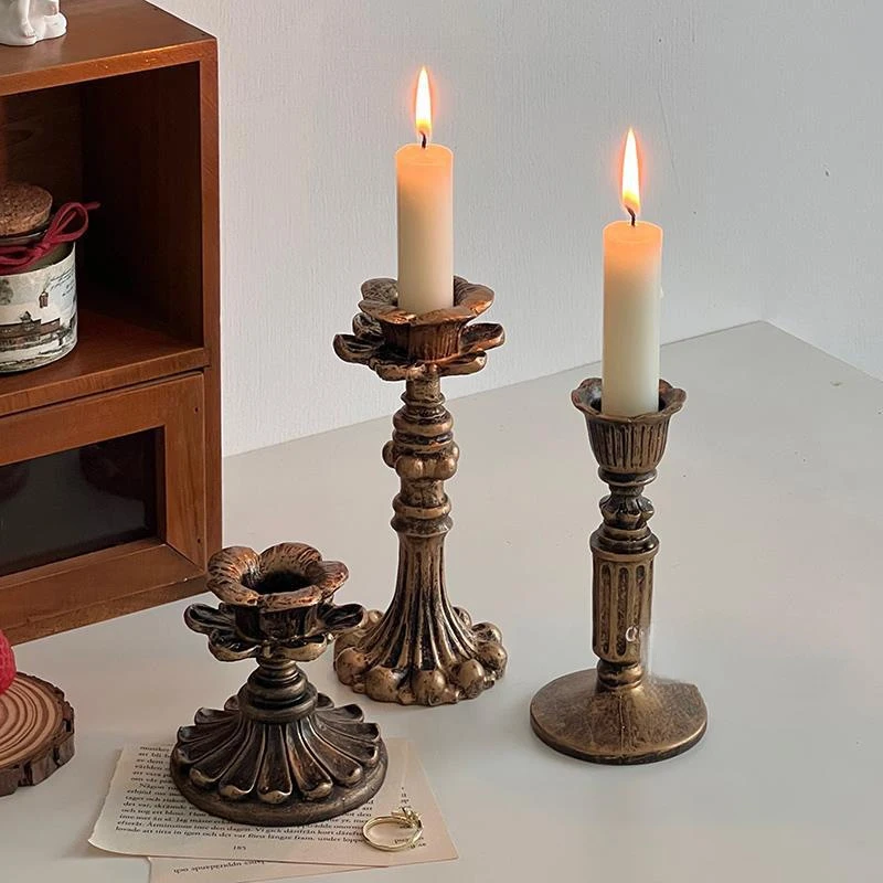 Vintage Candlestick Holders For Taper Resin Candle Holder Retro 