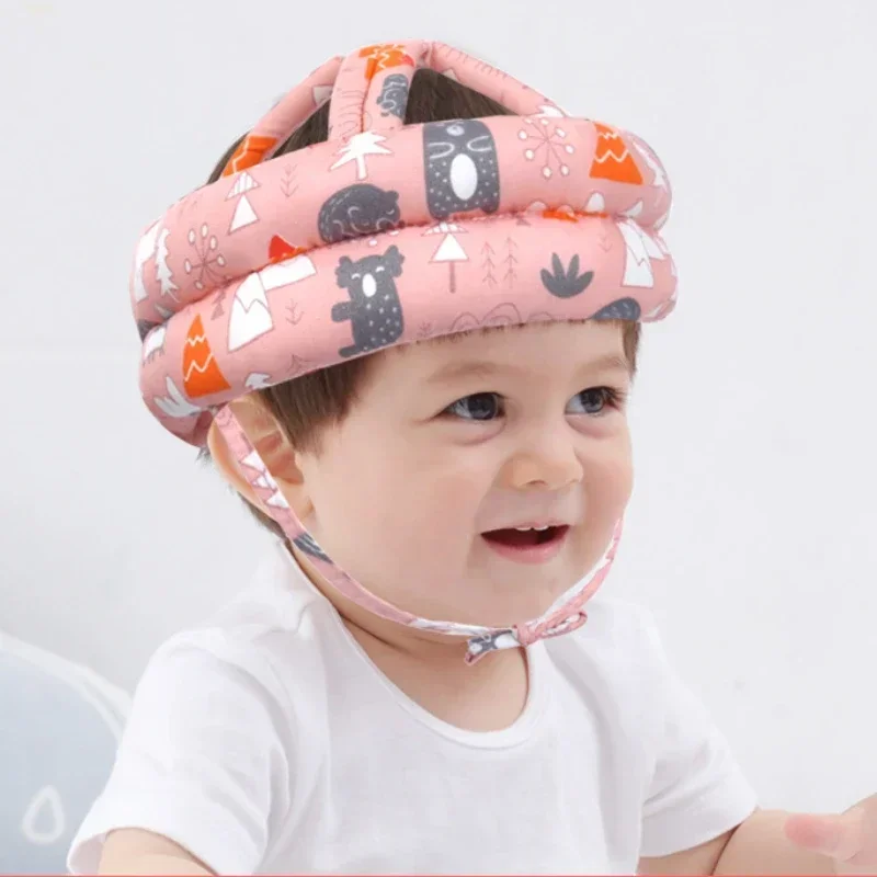 Children's Anti-fall Head Cap Baby Toddler Anti-fall Hat Baby Anti-collision Hat Safe and Breathable Can Be Washed All Seasons