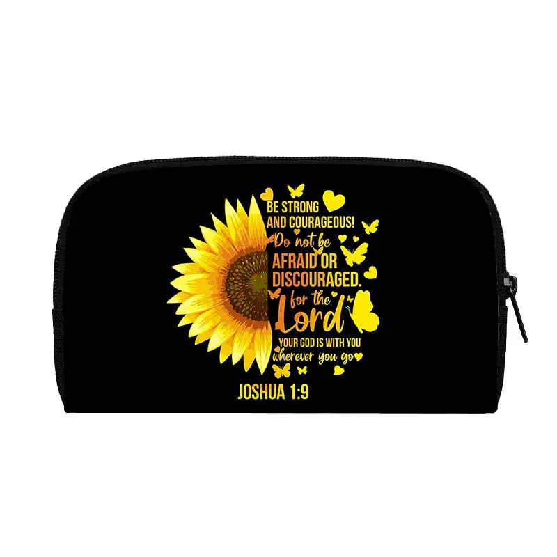 Beautiful Sunflower Print Wallet Women Fashion Butterfly Purses Phone Credit Card Key Holder Coin Money Bag Casual Long Wallets 2