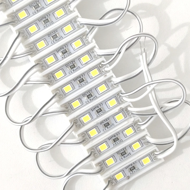 20pcs LED Modules 2835 SMD DC 12V 2 LEDs Backlight Waterproof IP65 LED Sign Lighting red green blue yellow white