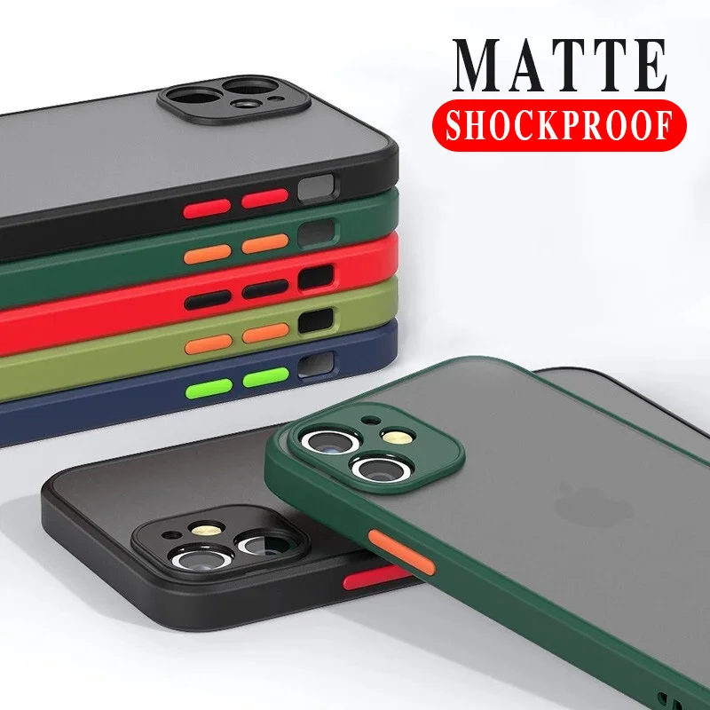 Sleek Silicone Matte Rubber Translucent Phone Case Cover
