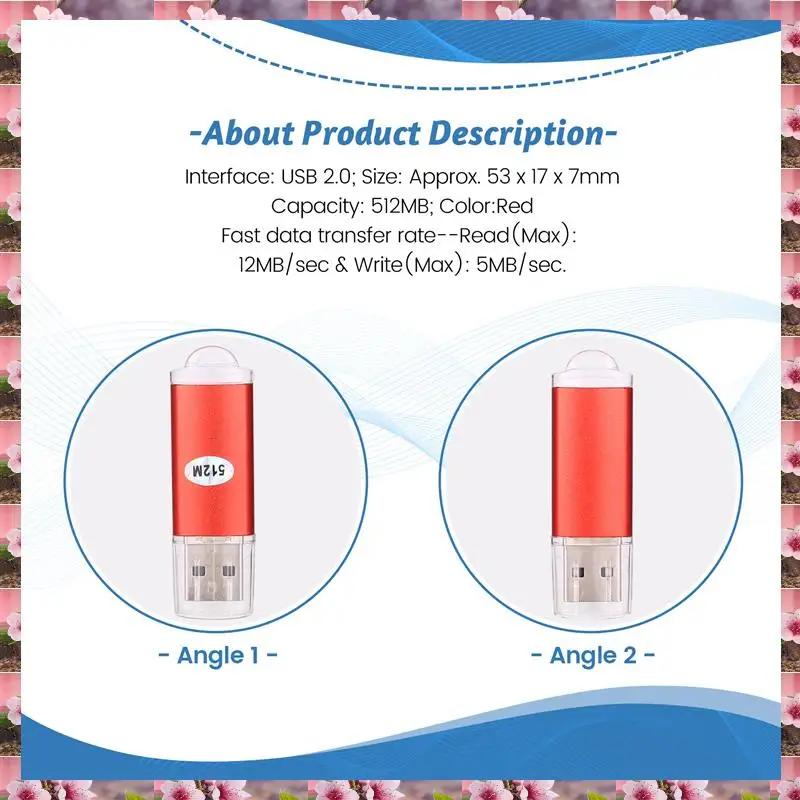 USB 2.0 Flash Memory Stick Pen Drive Storage Thumb Color:Red Capacity:512MB,USB 2.0 Flash Memory Stick Pen Drive Storage Th