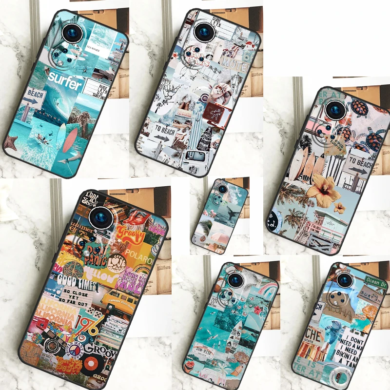 Summer Beach Collage Phone Case Cover