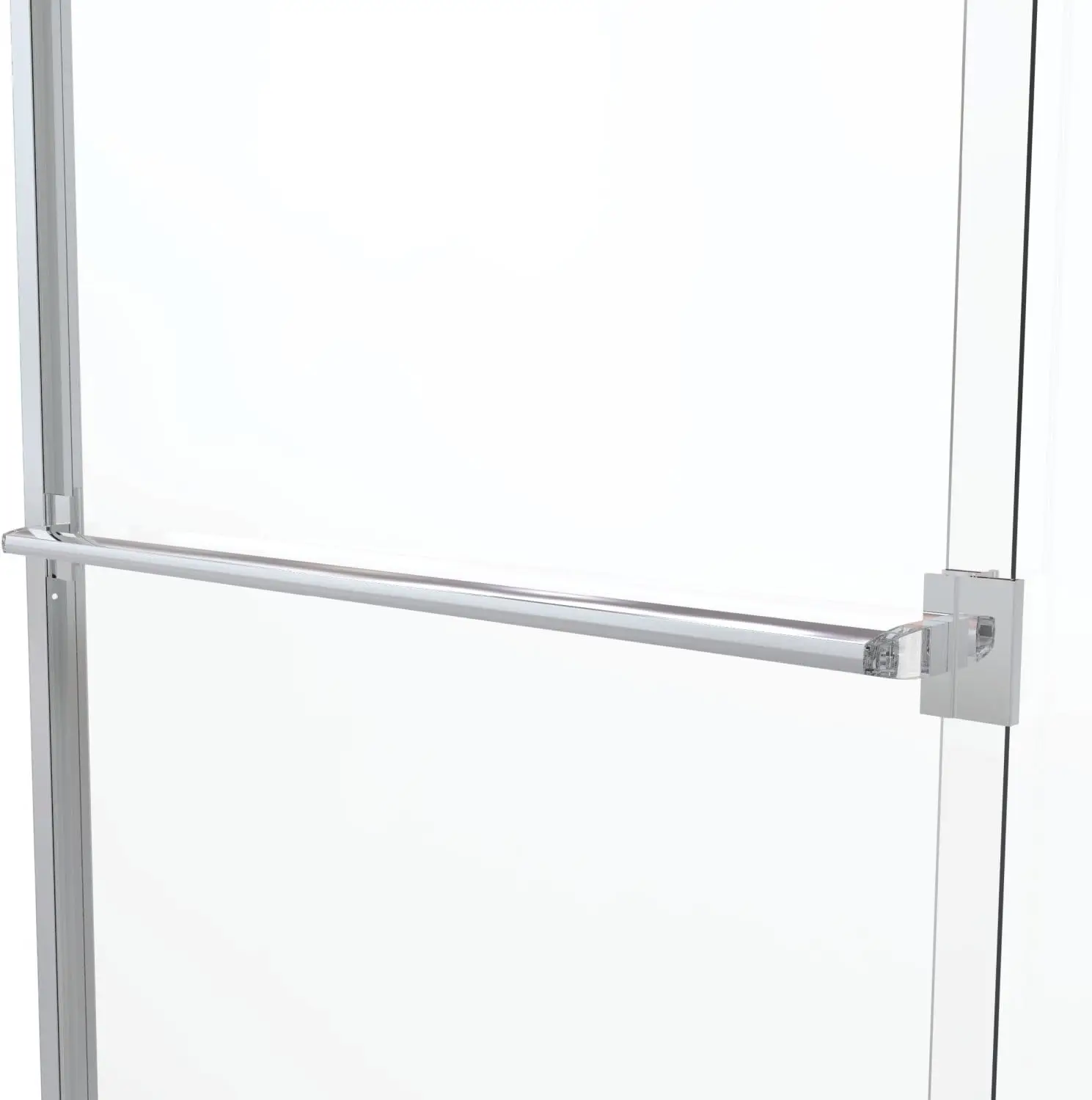 Classic Sliding Shower Door Fits 40 44 inch opening Clear Glass Silver Finish designed to repel water in the shower