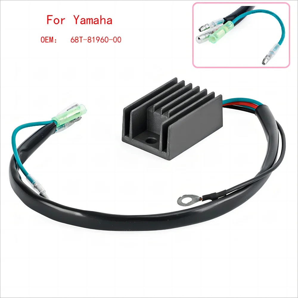 

Выпрямитель регулятора напряжения подвесного мотора для Yamaha 9.9hp F9.9j F9.9f Ft9.9l Ft 9,9G S Lmh M(E/W)L Xl (P)H Es EL 68T-81960-00