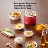 220V/Electric Cooking Pot Multi-functional Home Small Electric Pot Micro Pressure Pots, Ceramic Glaze Non stick Pan Rice Cookers 3
