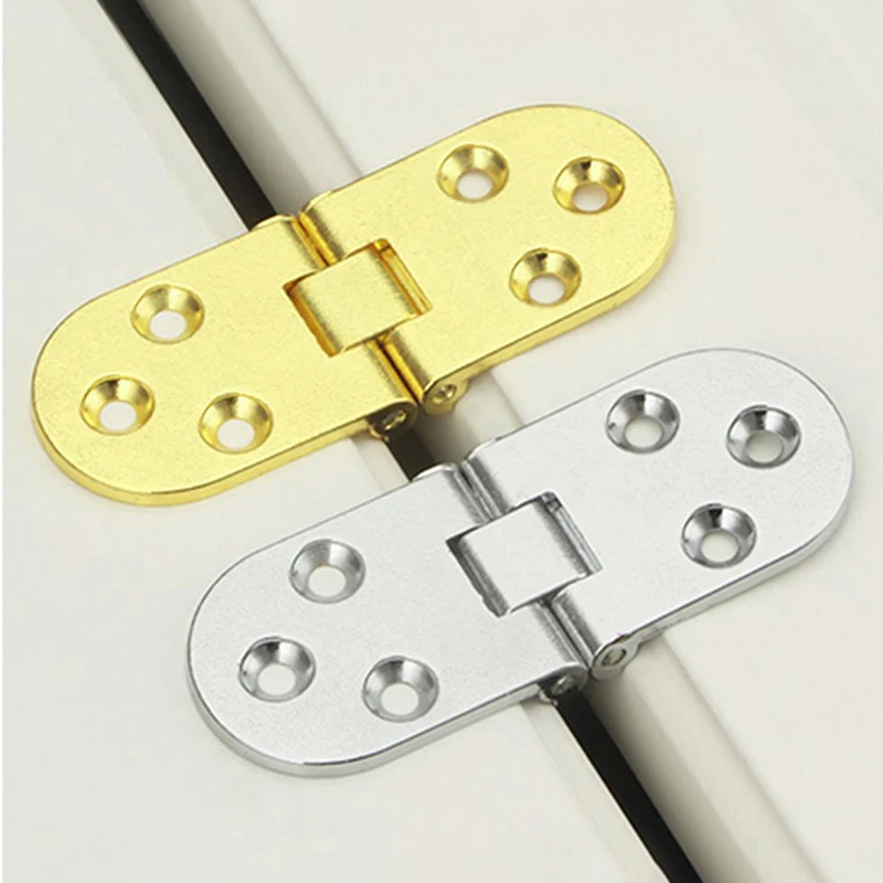 1 Pcs Flip Round Table Pure Copper Furniture Hardware Accessories Hinge 180 Degree Flap Concealed Folding Table Hinge