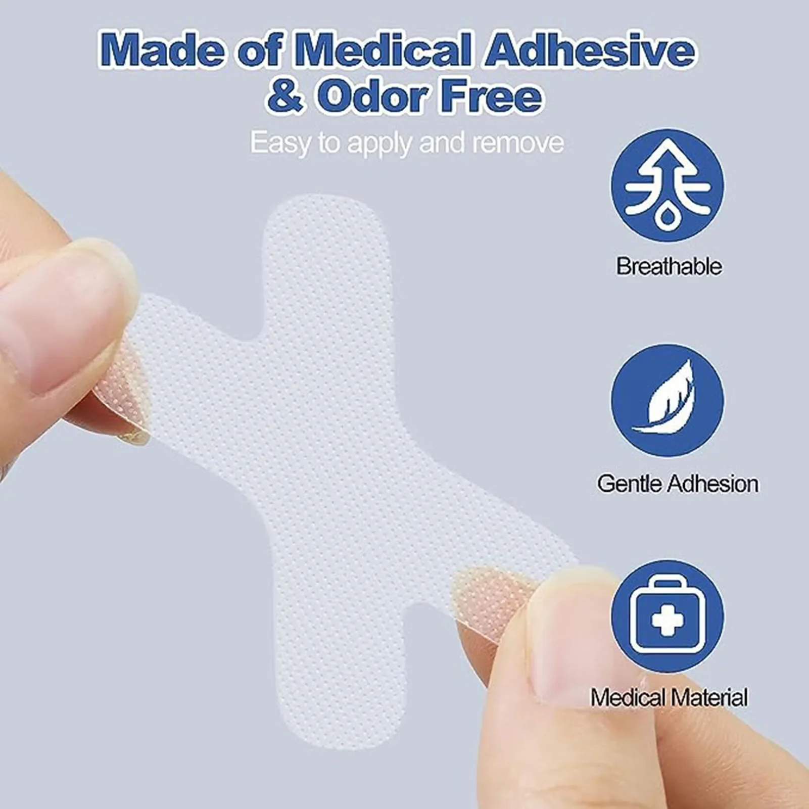 30/60/120PCS  Anti Snoring Mouth Tape Good Sleeping Breath Nasal Strips Sticker snore Stop Transparent Nose Patch