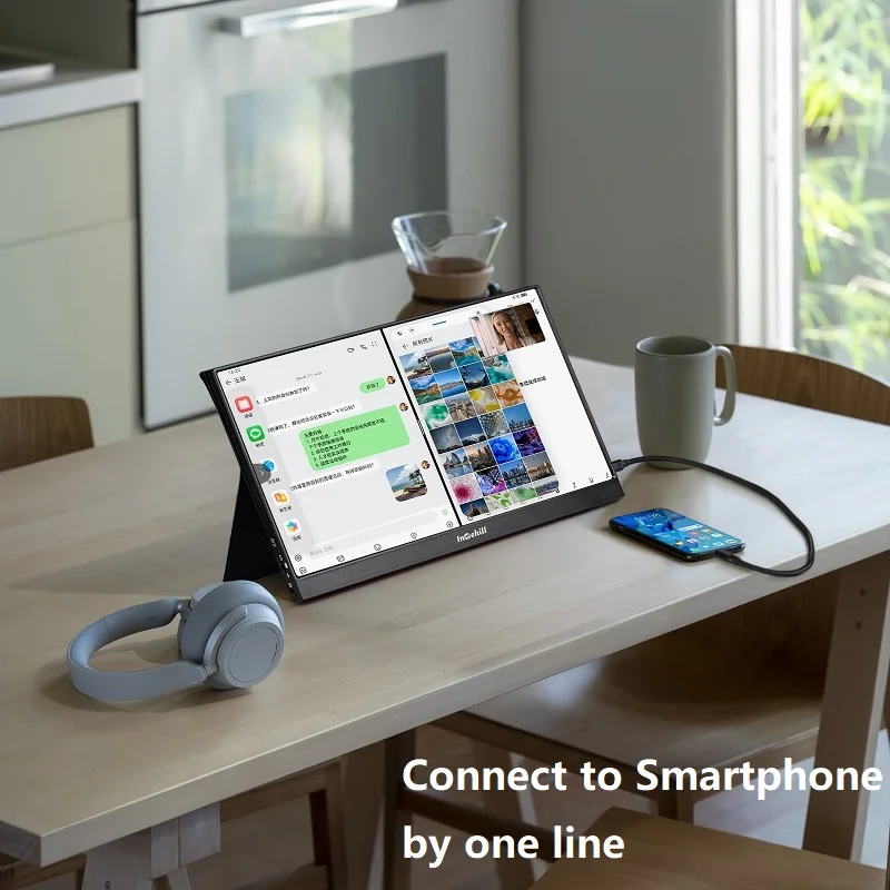   USB C Ÿ HDMI ޴ , Ʈ  ġ ܺ Ȯ   ÷ ũ, YTH161PX, 16.1 ġ, 1080P