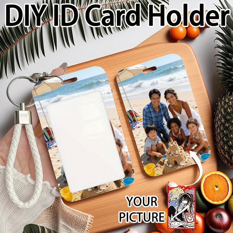 Acrylic Custom Photo Card Holder - Protective Keychain Wallet