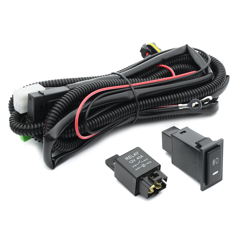 H10 H12 Fog Lights Wiring Harness Socket For Toyota Camry Corolla Hilux