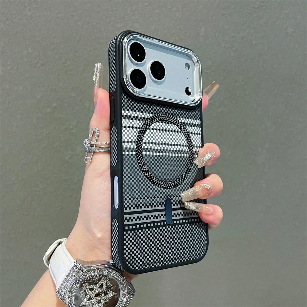 Slim Magnetic Striped Shockproof Case - Ultra Thin & Colorful Cover