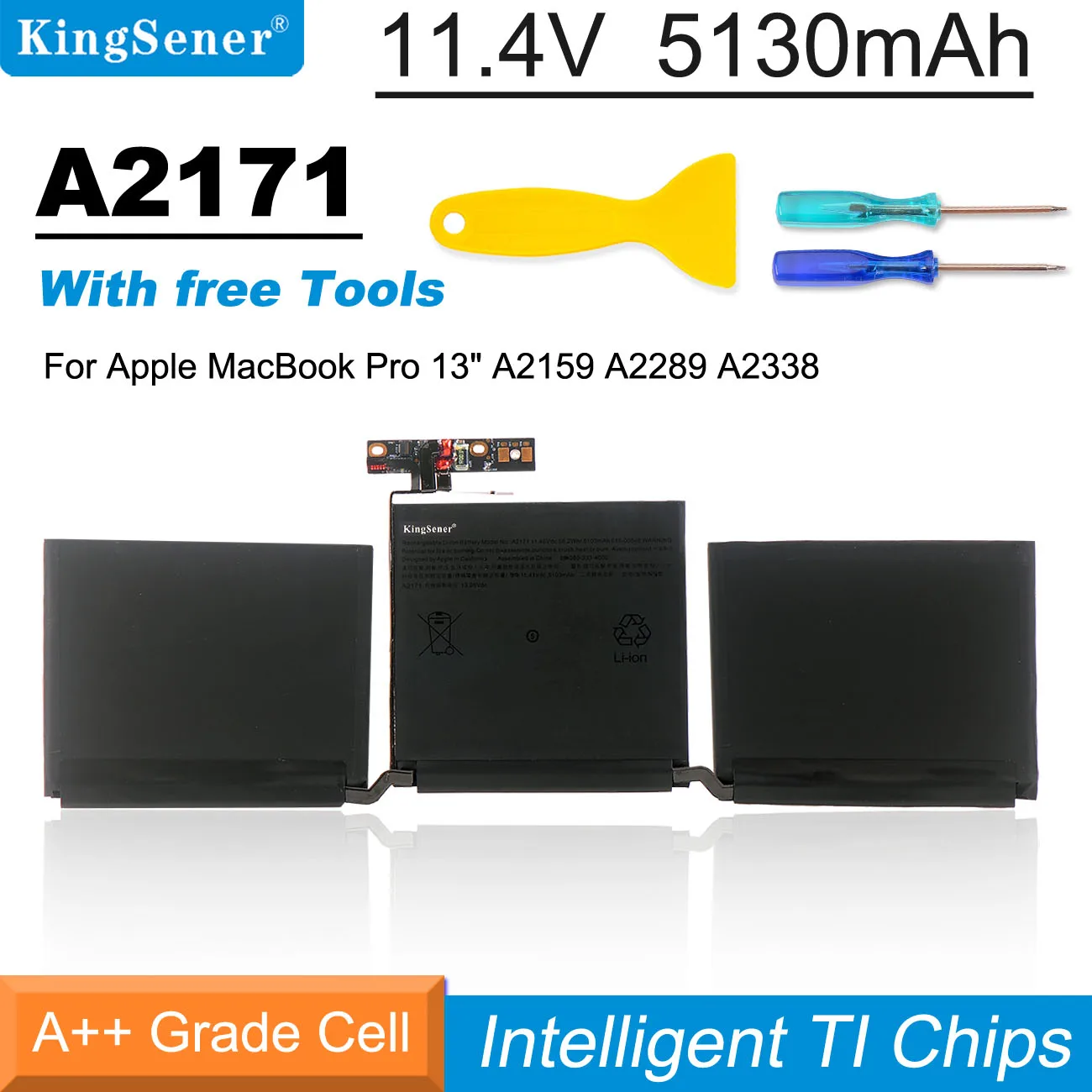 Kingsener-bateria do Portátil para Apple Macbook Retina A2289 A2338 A2338 A2159 13.3 em A2289 e A2159 Ano Ano 2023 61600 58.2wh