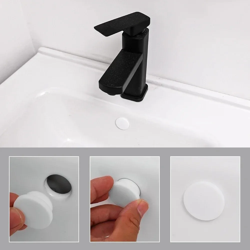 10/1PCS Silicone Sink Overflow Ring Plug Remplacement Wash Basin Overflow Ring Round Cover Bathroom Basin Trim Bath Drain Cap