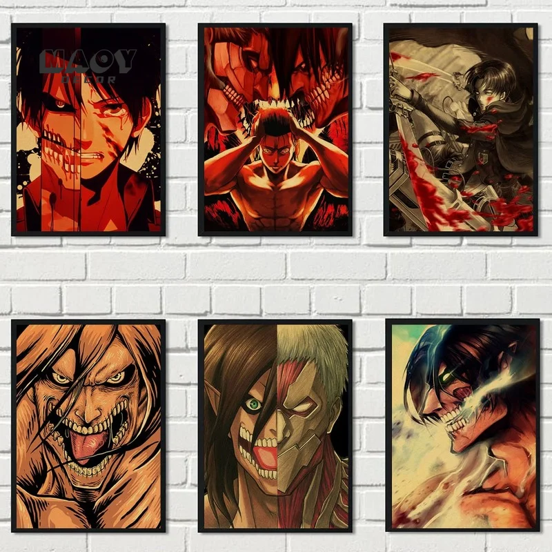 Poster, Quadro Attack on Titan (Shingeki no kyojin) - Titan em