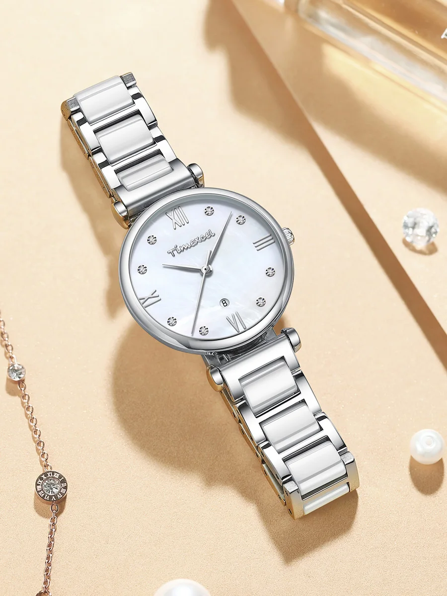 Fashion Women Watches Luxury Ceramics Watchstrap Ladies Bracelet Reloj Mujer 2023 New Creative Waterproof Quartz Watch For Women