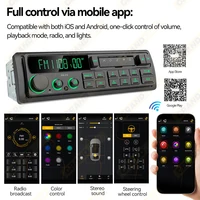 1DIN Retro Car Radio MP3 Player Stereo FM AM RDS DAB Receiver QC3.0 Bluetooth For Porsche VW Mercedes Benz BMW Land Rover Audi - Image 5