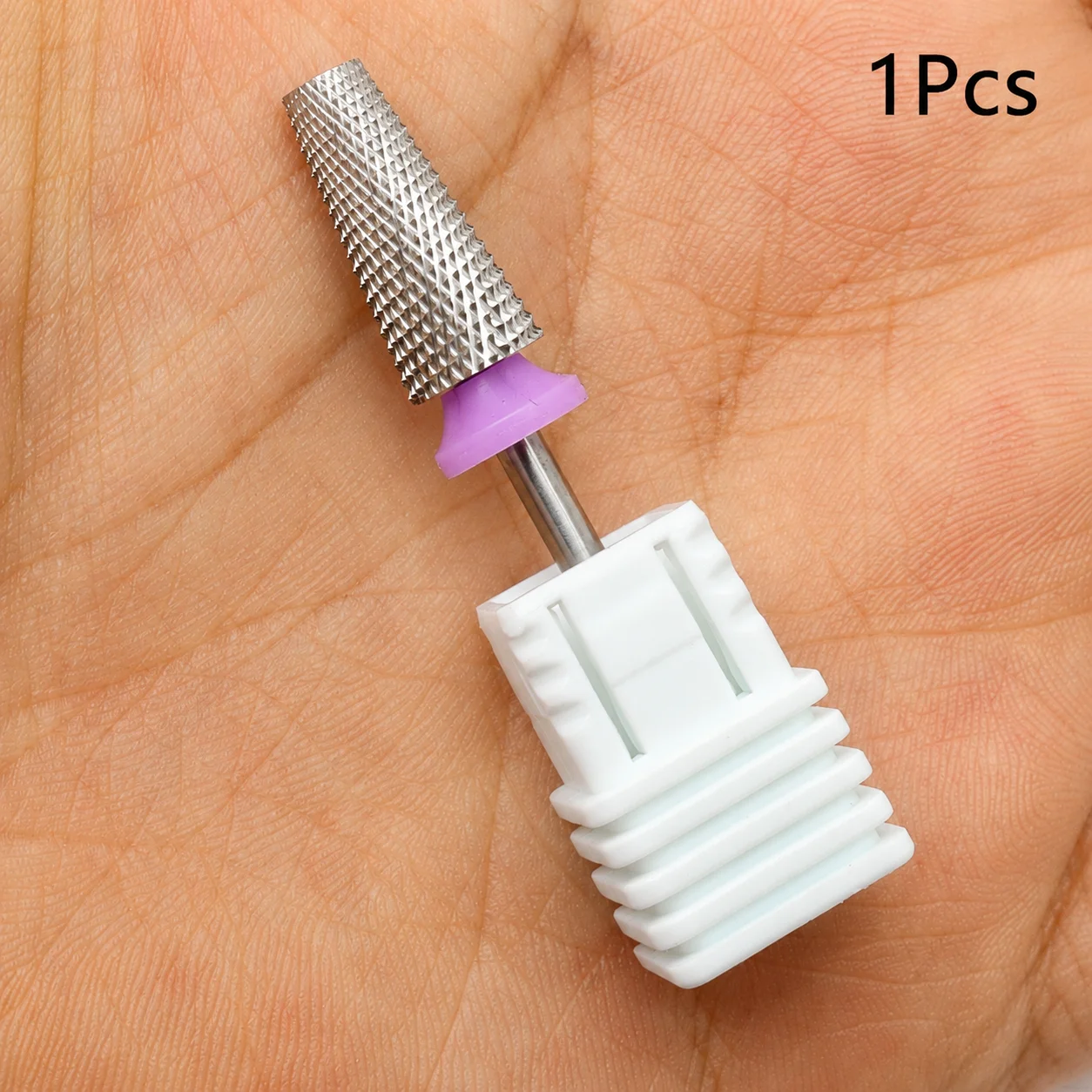 Versatile Nail Art Tool: Metal Cone Drill Bit for Gel and Acrylic Polish Removal